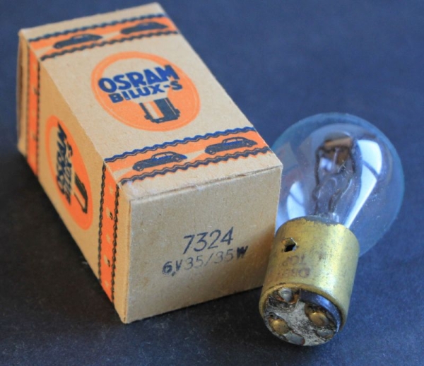Osram Bilux-S 6 V Carlamp 1948 in original box (6547)